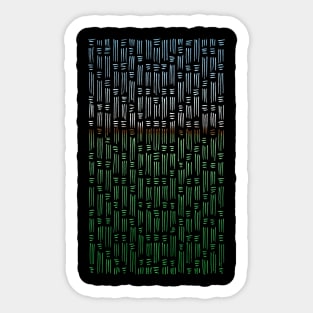 Landscape Minimal Pattern Design Sticker